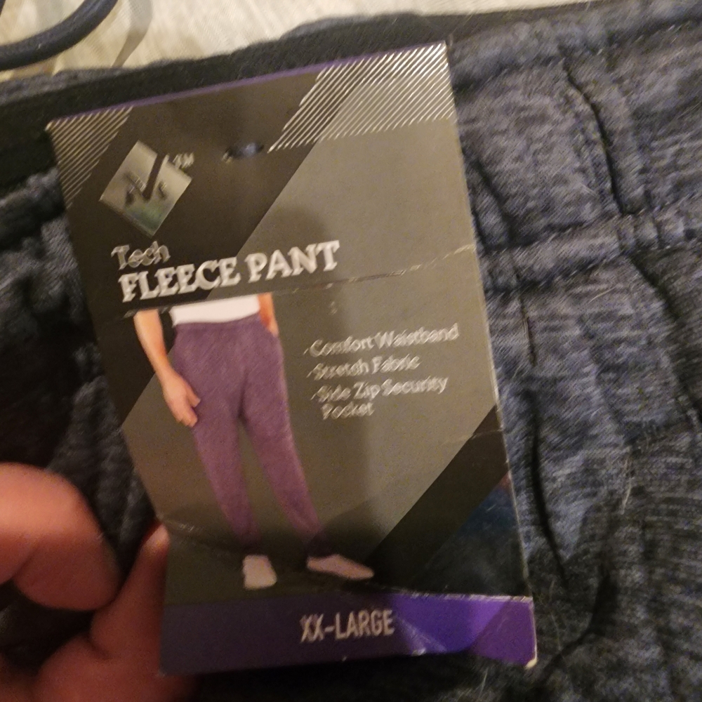 Members Mark Mens Xxl Tech Fleece Pant